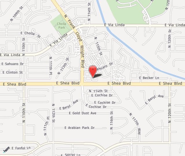 Location Map: 10679 N Frank Lloyd Wright Blvd. Scottsdale, AZ 85259